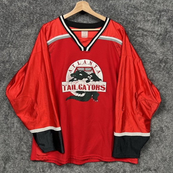 Athletic Knit Other - Vintage Athletic Knit AK Atlanta TailGators Large Red Hockey Jersey Distressed